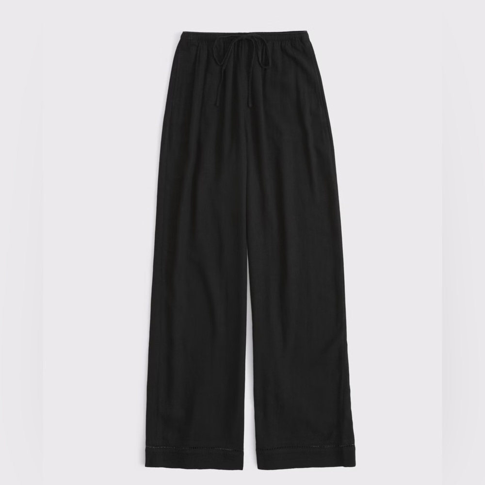 Abercrombie & Fitch Linen-Blend Pull-On Pant women’s size XXL